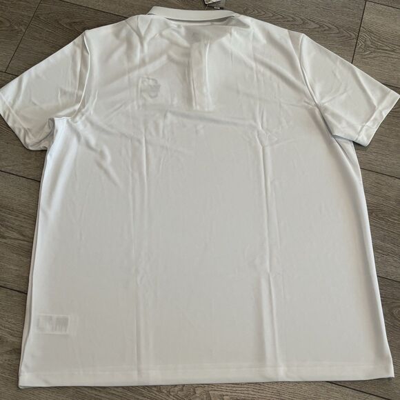 Adidas Golf Polo Waste Management Logo White Mens 2XL TPC Scottsdale Athletic - Picture 8 of 8